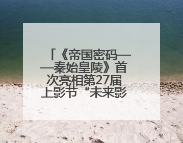 《帝国密码——秦始皇陵》首次亮相第27届上影节“未来影院”单元