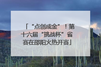 “点创成金”！第十六届“挑战杯”省赛在邵阳火热开赛