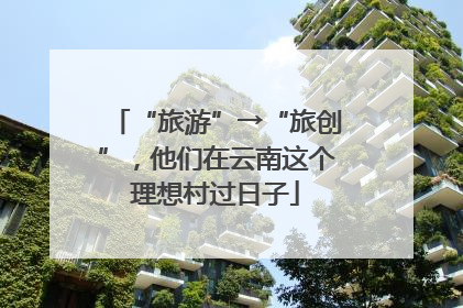 “旅游”→“旅创”，他们在云南这个理想村过日子