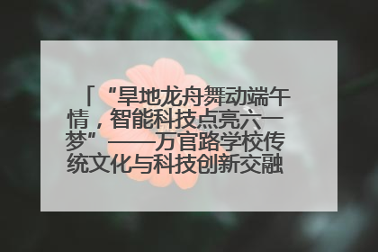 “旱地龙舟舞动端午情，智能科技点亮六一梦”——万官路学校传统文化与科技创新交融的精彩盛宴