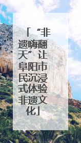 “非遗嗨翻天”让阜阳市民沉浸式体验非遗文化