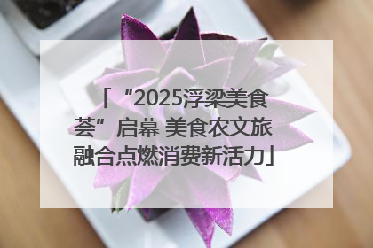 “2025浮梁美食荟”启幕 美食农文旅融合点燃消费新活力