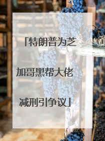 特朗普为芝加哥黑帮大佬减刑引争议