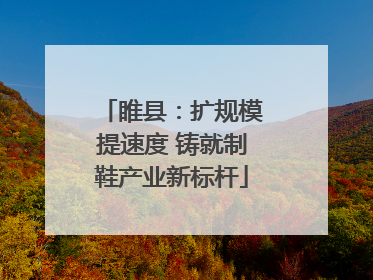 睢县：扩规模提速度 铸就制鞋产业新标杆