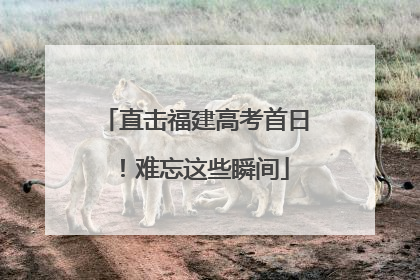 直击福建高考首日！难忘这些瞬间