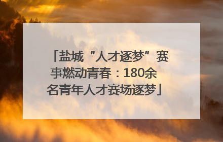 盐城“人才逐梦”赛事燃动青春：180余名青年人才赛场逐梦