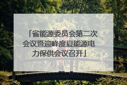 省能源委员会第二次会议暨迎峰度夏能源电力保供会议召开