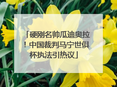 硬刚名帅瓜迪奥拉！中国裁判马宁世俱杯执法引热议