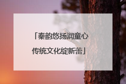 秦韵悠扬润童心 传统文化绽新蕾