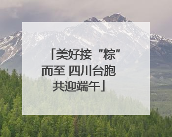 美好接“粽”而至 四川台胞共迎端午