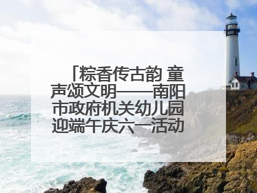 粽香传古韵 童声颂文明——南阳市政府机关幼儿园迎端午庆六一活动丰富多彩