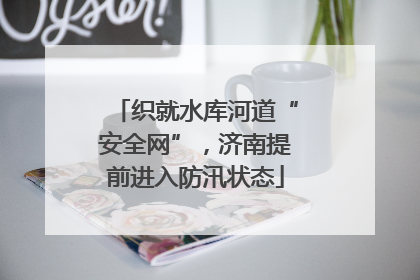 织就水库河道“安全网”，济南提前进入防汛状态