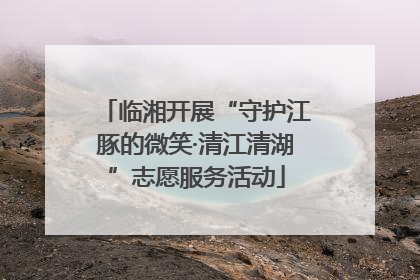 临湘开展“守护江豚的微笑·清江清湖”志愿服务活动
