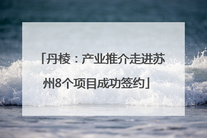 丹棱：产业推介走进苏州8个项目成功签约
