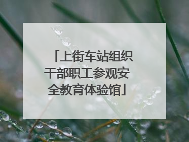 上街车站组织干部职工参观安全教育体验馆