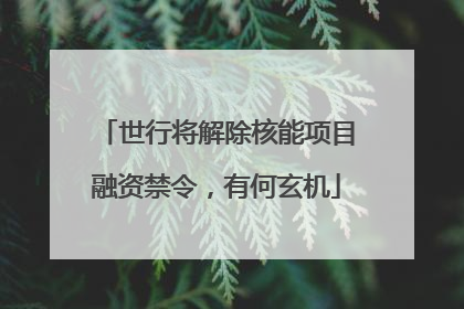 世行将解除核能项目融资禁令，有何玄机