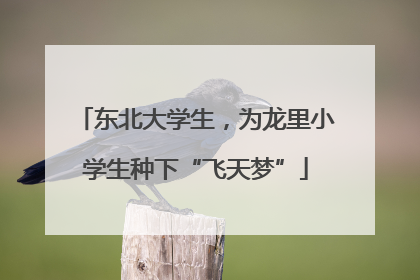 东北大学生，为龙里小学生种下“飞天梦”