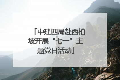中建四局赴西柏坡开展“七一”主题党日活动