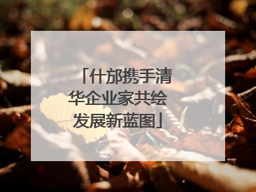 什邡携手清华企业家共绘发展新蓝图