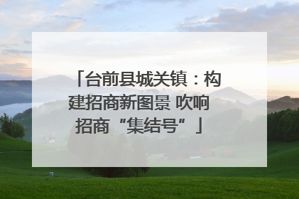 台前县城关镇：构建招商新图景 吹响招商“集结号”