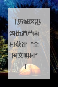历城区港沟街道芦南村获评“全国文明村”
