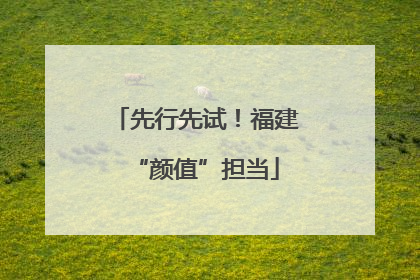 先行先试！福建“颜值”担当