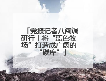 党报记者八闽调研行丨将“蓝色牧场”打造成广阔的“碳库”