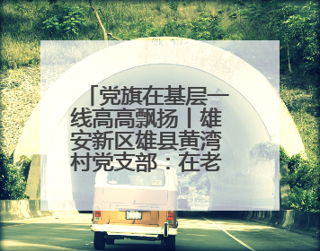 党旗在基层一线高高飘扬丨雄安新区雄县黄湾村党支部：在老百姓心里，筑起“一座山”