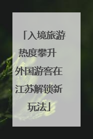 入境旅游热度攀升 外国游客在江苏解锁新玩法