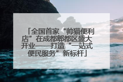全国首家“帅猫便利店”在成都郫都区盛大开业——打造“一站式便民服务”新标杆