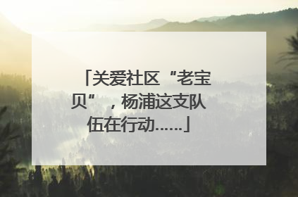 关爱社区“老宝贝”，杨浦这支队伍在行动……