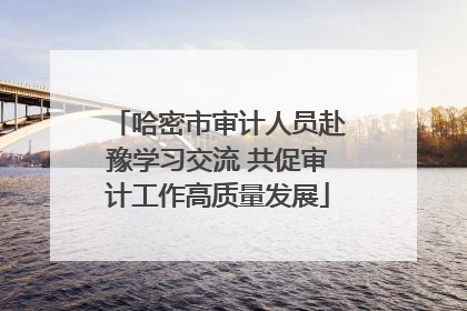哈密市审计人员赴豫学习交流 共促审计工作高质量发展