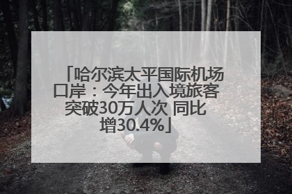 哈尔滨太平国际机场口岸：今年出入境旅客突破30万人次 同比增30.4%