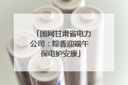 国网甘肃省电力公司：粽香迎端午 保电护安康