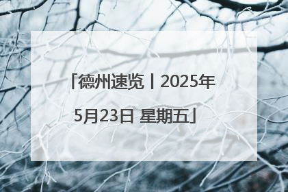 德州速览丨2025年5月23日 星期五