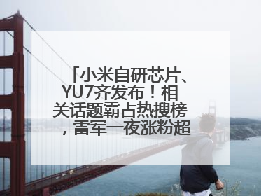 小米自研芯片、YU7齐发布！相关话题霸占热搜榜，雷军一夜涨粉超20万