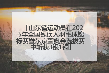 山东省运动员在2025年全国残疾人羽毛球锦标赛暨东京聋奥会选拔赛中斩获3银1铜