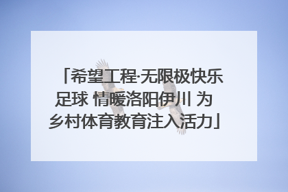 希望工程·无限极快乐足球 情暖洛阳伊川 为乡村体育教育注入活力