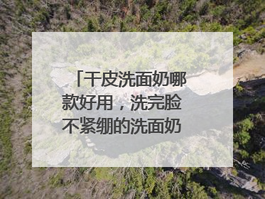干皮洗面奶哪款好用，洗完脸不紧绷的洗面奶推荐，收藏