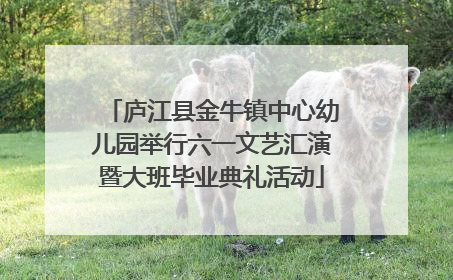庐江县金牛镇中心幼儿园举行六一文艺汇演暨大班毕业典礼活动