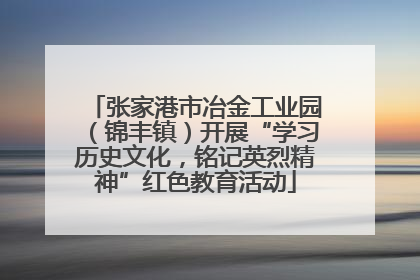 张家港市冶金工业园（锦丰镇）开展“学习历史文化，铭记英烈精神”红色教育活动