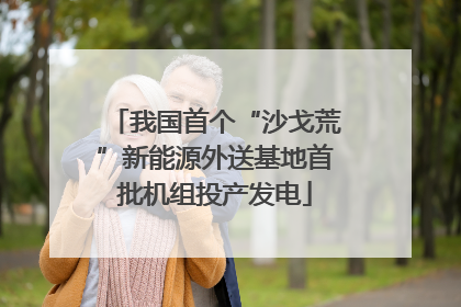 我国首个“沙戈荒”新能源外送基地首批机组投产发电