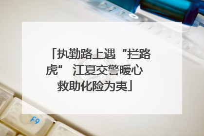 执勤路上遇“拦路虎” 江夏交警暖心救助化险为夷