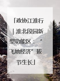 政协江淮行｜淮北段园新型功能区：“飞地经济”拔节生长