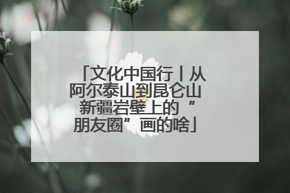 文化中国行丨从阿尔泰山到昆仑山 新疆岩壁上的“朋友圈”画的啥