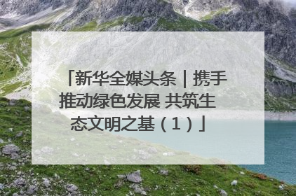 新华全媒头条｜携手推动绿色发展 共筑生态文明之基（1）