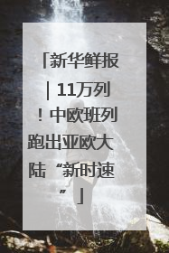 新华鲜报｜11万列！中欧班列跑出亚欧大陆“新时速”