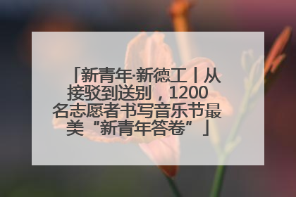 新青年·新德工丨从接驳到送别，1200名志愿者书写音乐节最美“新青年答卷”