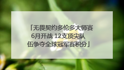 无畏契约多伦多大师赛6月开战 12支顶尖队伍争夺全球冠军赛积分