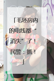 毛坯房内的电线都“消失”了！民警：抓！
